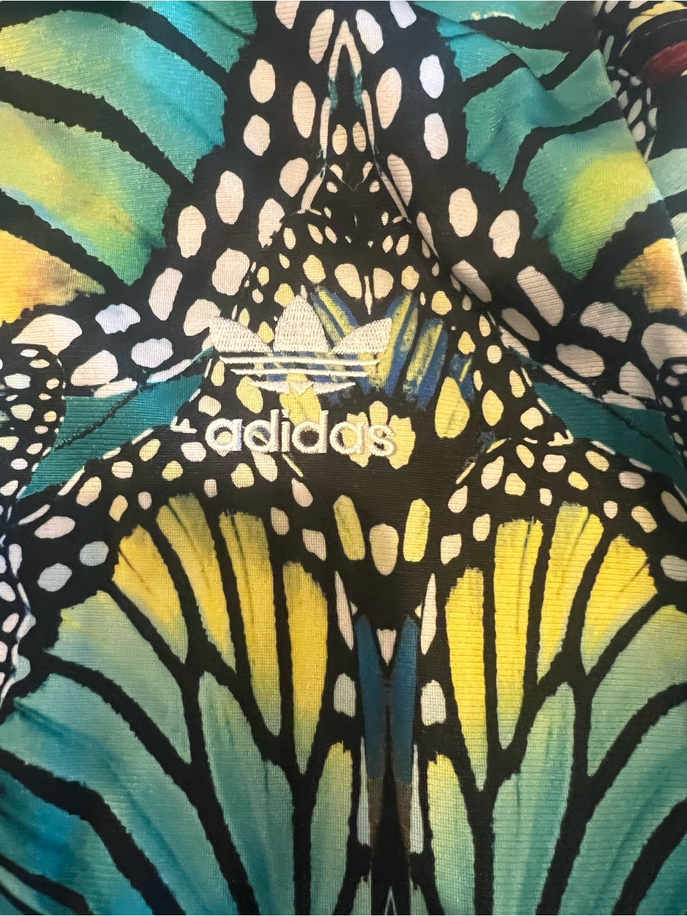 🦋 RARE Adidas x Farm Rio women’s medium butterfly track jacket 🦋 - Picture 9 of 12